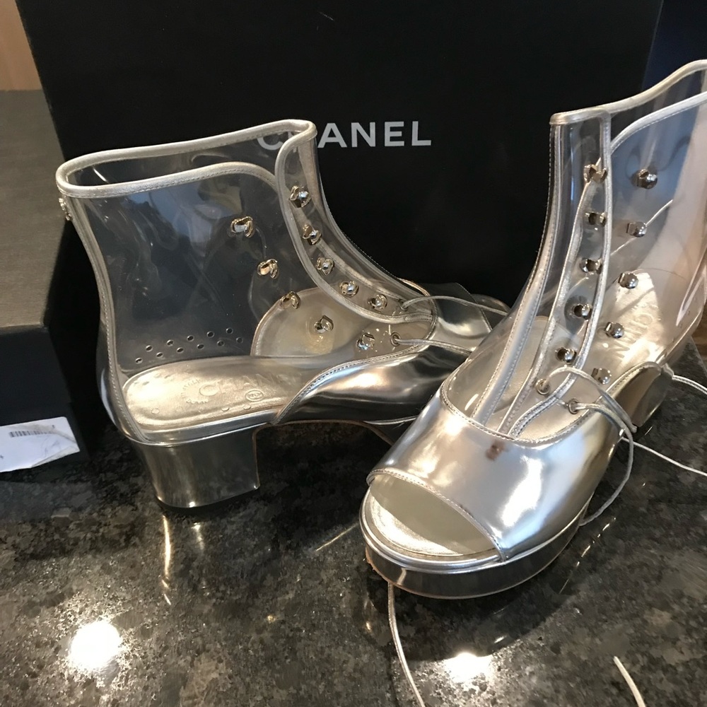 Chanel Runway PVC Bootie
